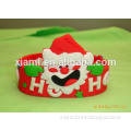 well design christmas best gift happy christmas father shape 3D soft pvc wristband